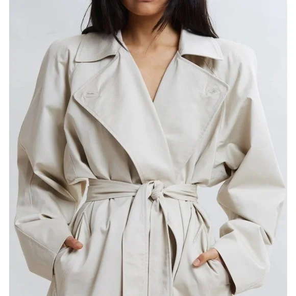 The Frankie Shop Marisol Box Shoulder Trench - Brand New With Tags (NWT) - Picture 7 of 9